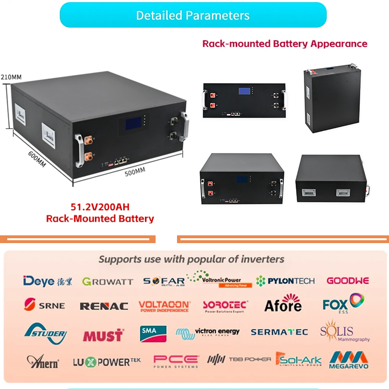 48V Rack Mount Lithium Battery Server Cabinet Batteries ESS Solar ...