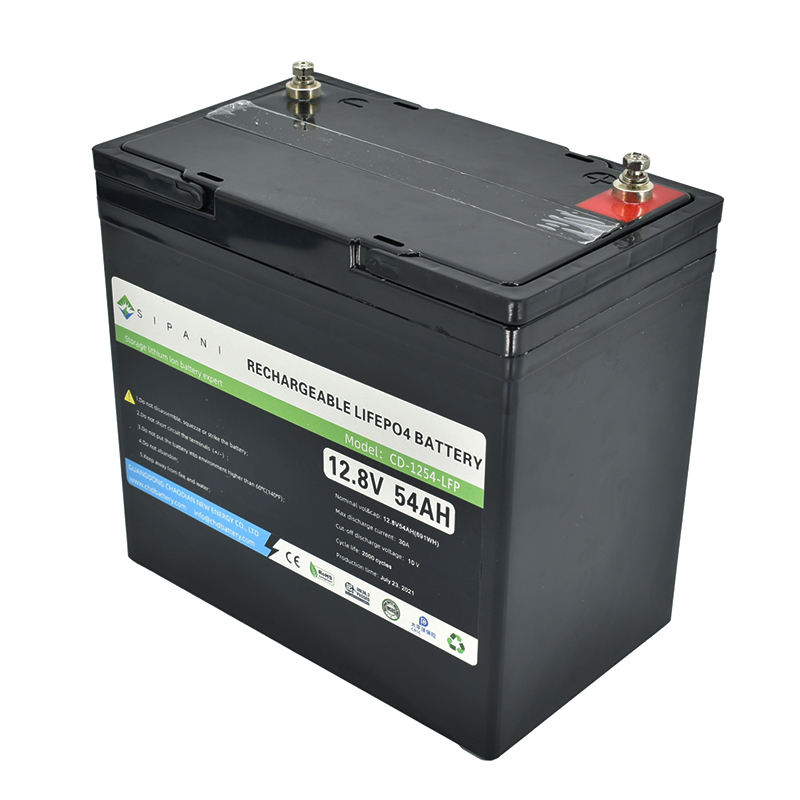 Deep Cycle Battery Solar 12.8v 54ah 50ah 150ah 200ah Lifepo4 Lithium Ion Battery For RV Ev Rechargeable Battery
