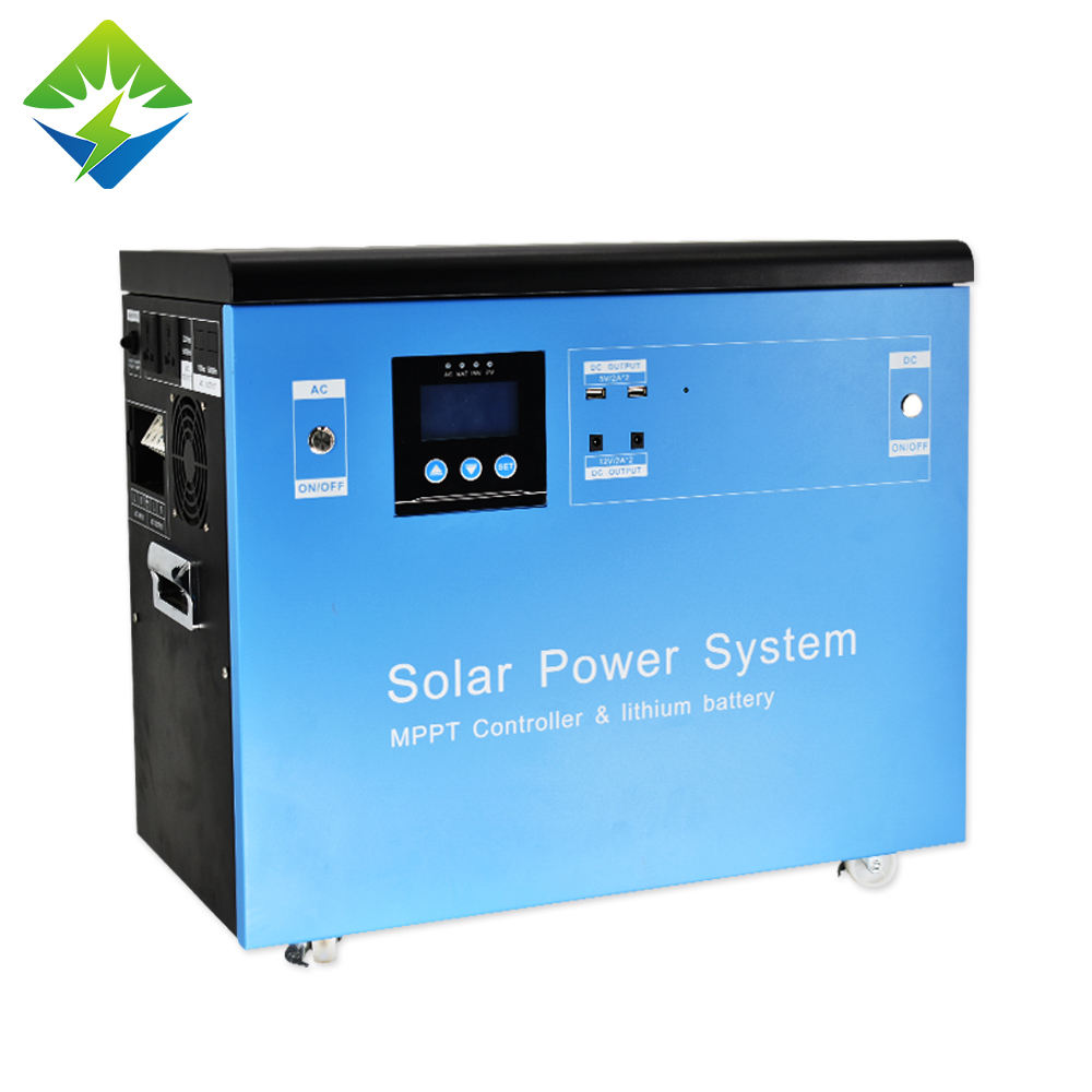 Manufacture Direct Sale 1.5Kw Solar Power Generator Pure Sine Wave Portable Solar Generator 1500 Watt Mini Solar Energy Systems