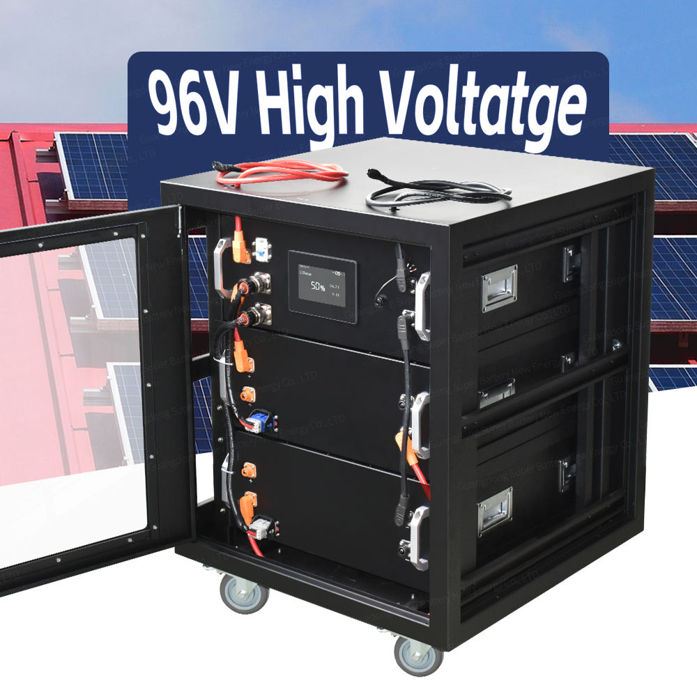 96v 50ah 100ah 150ah 200ah 250ah High Voltage Battery Factory HV Lifepo4 Battery Solar Storage Inverter Cabinet Lithium Ion Battery Ess System Battery