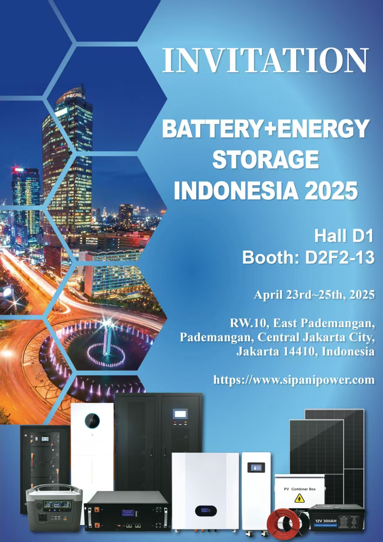 Invito allo stand Battery+Energy Storage Indonesia 2025