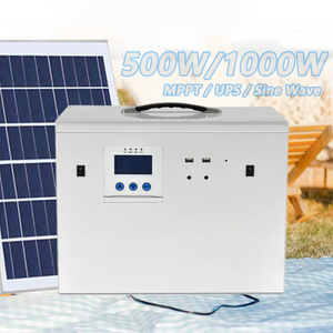 500W 1000W AC100V/110V/220V/230V Solar Portable Power Station System Generator 1.2Kwh