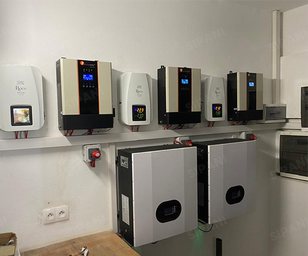 Sistema di energia solare a parete con potenza 20Kwh